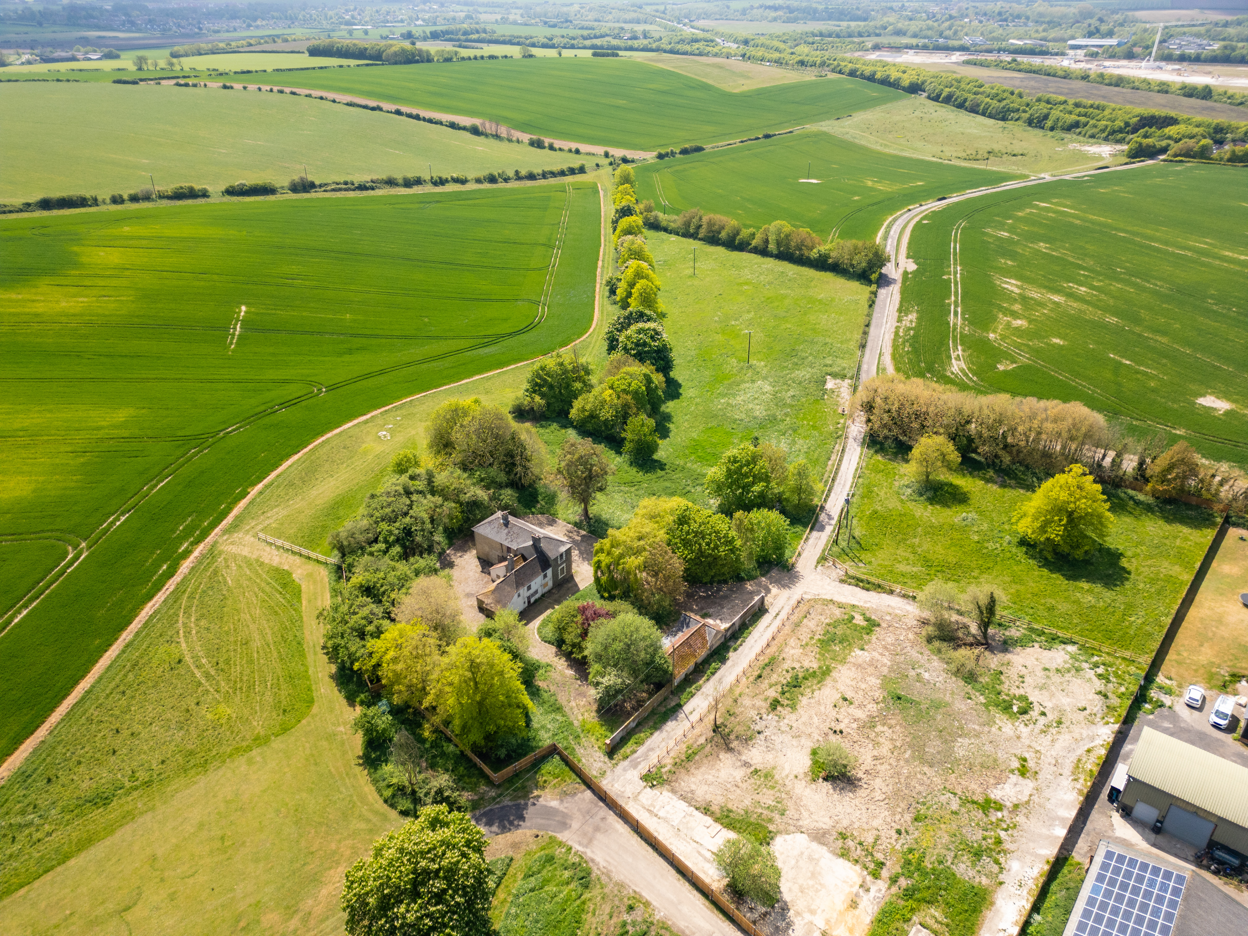 Aerial view of Field Farm House 5
